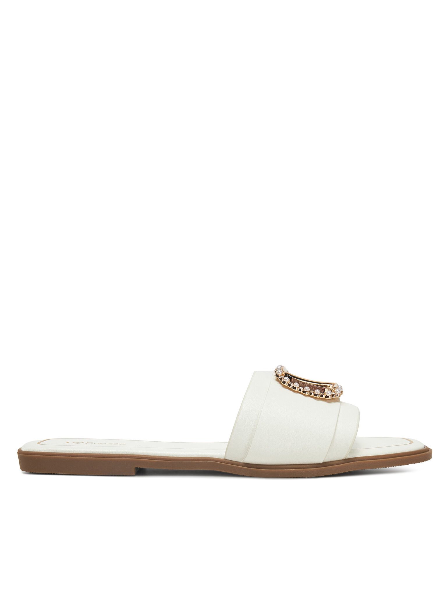 DeeZee Deezee Damen Flip-Flops Weiß R257-3 Badepantolette