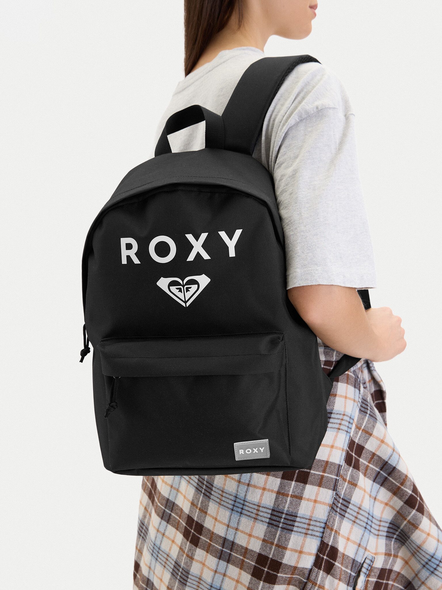 Roxy Freizeitrucksack Roxy Damen-Rucksack Schwarz ROXY-CEOWB-ROXY-XS-001-09 Schwarz Weiß