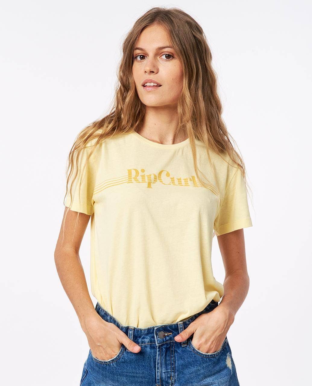 Curl Print-Shirt Rip Standart Re-Entry T-Shirt