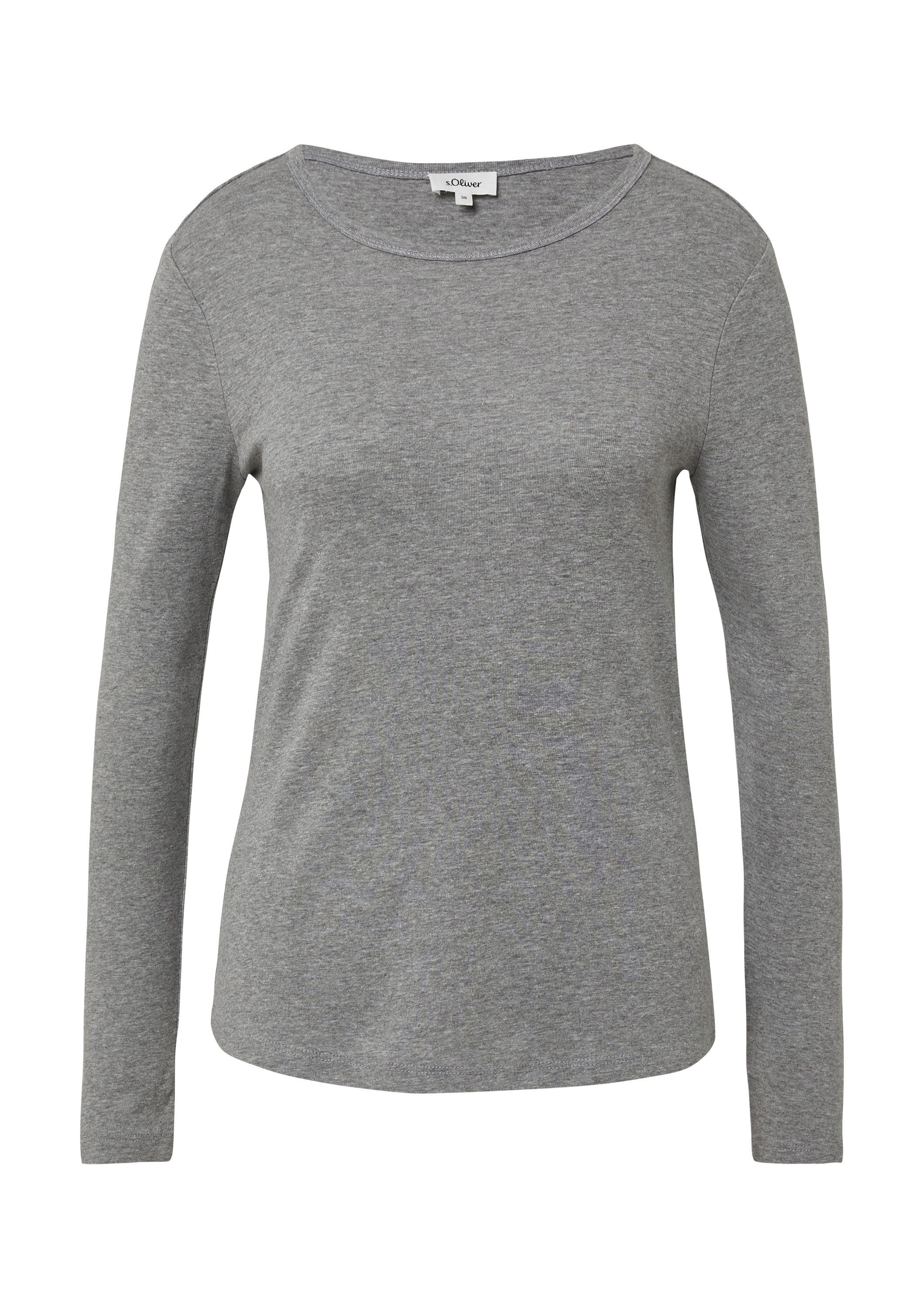 s.Oliver Langarmshirt T-Shirt Elastisches Longsleeve im Slim Fit günstig online kaufen