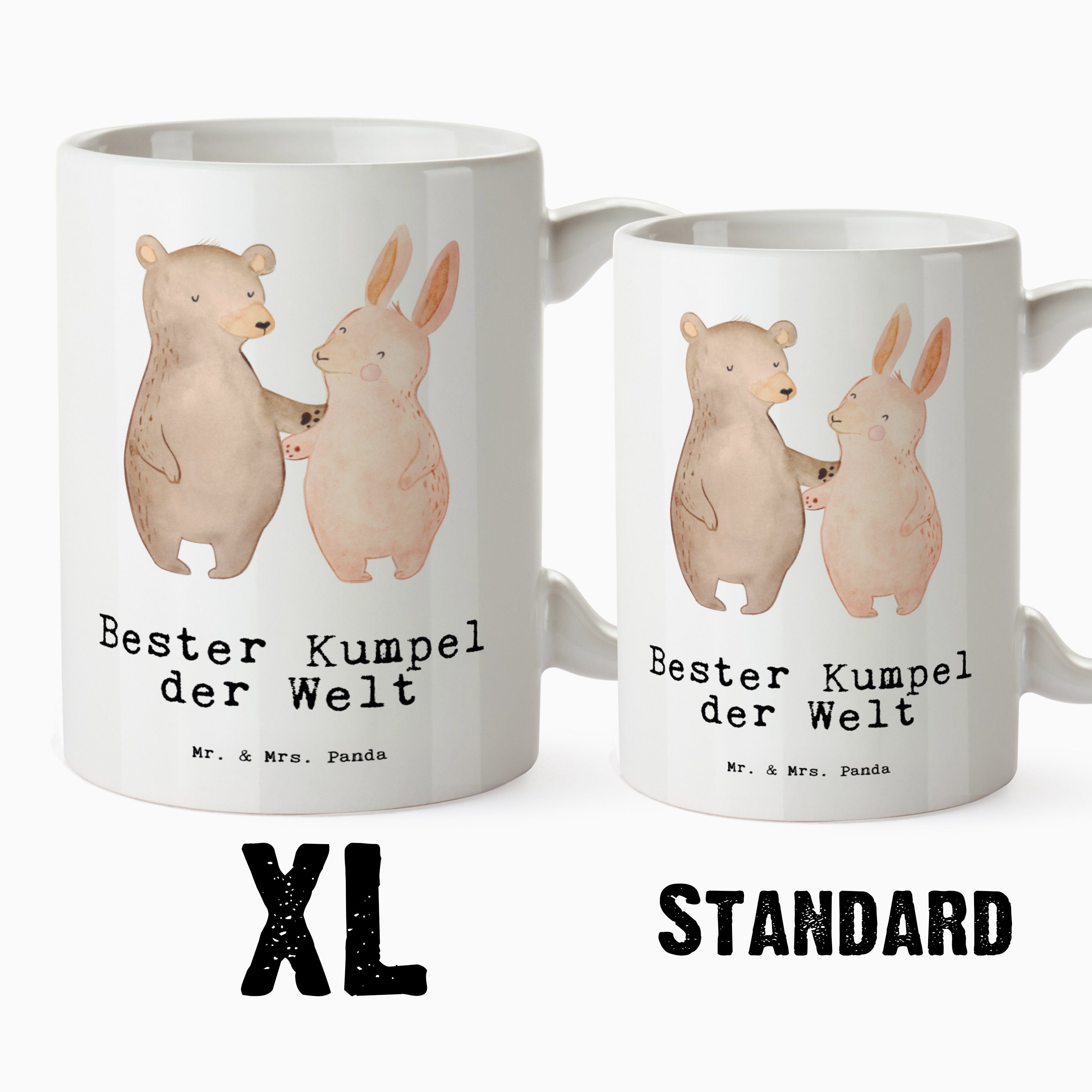 Weiß Geschenk, - Keramik Bester Mr. XL & der Becher, Welt Tasse XL - Tasse Tasse, Kumpel Jumbo Panda Hase Mrs.