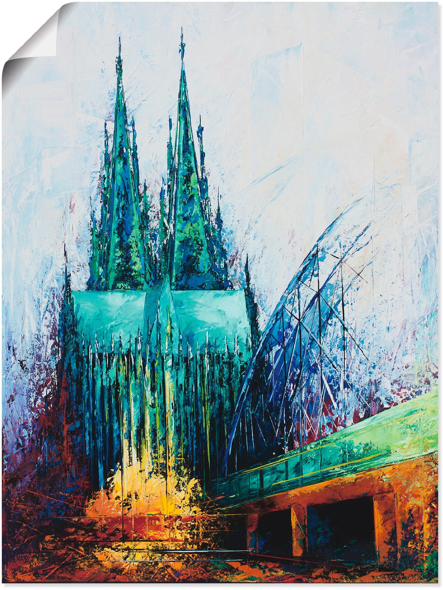 Artland Wandbild Kölner Dom, Deutschland (1 St), als Alubild, Leinwandbild,  Wandaufkleber oder Poster in versch. Größen, Direktdruck in optimaler  Auflösung