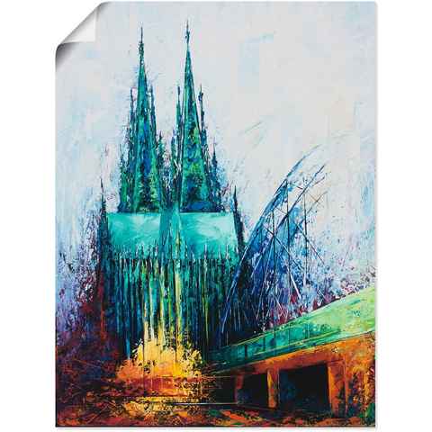 Artland Wandbild Kölner Dom, Deutschland (1 St), als Leinwandbild, Poster in verschied. Größen