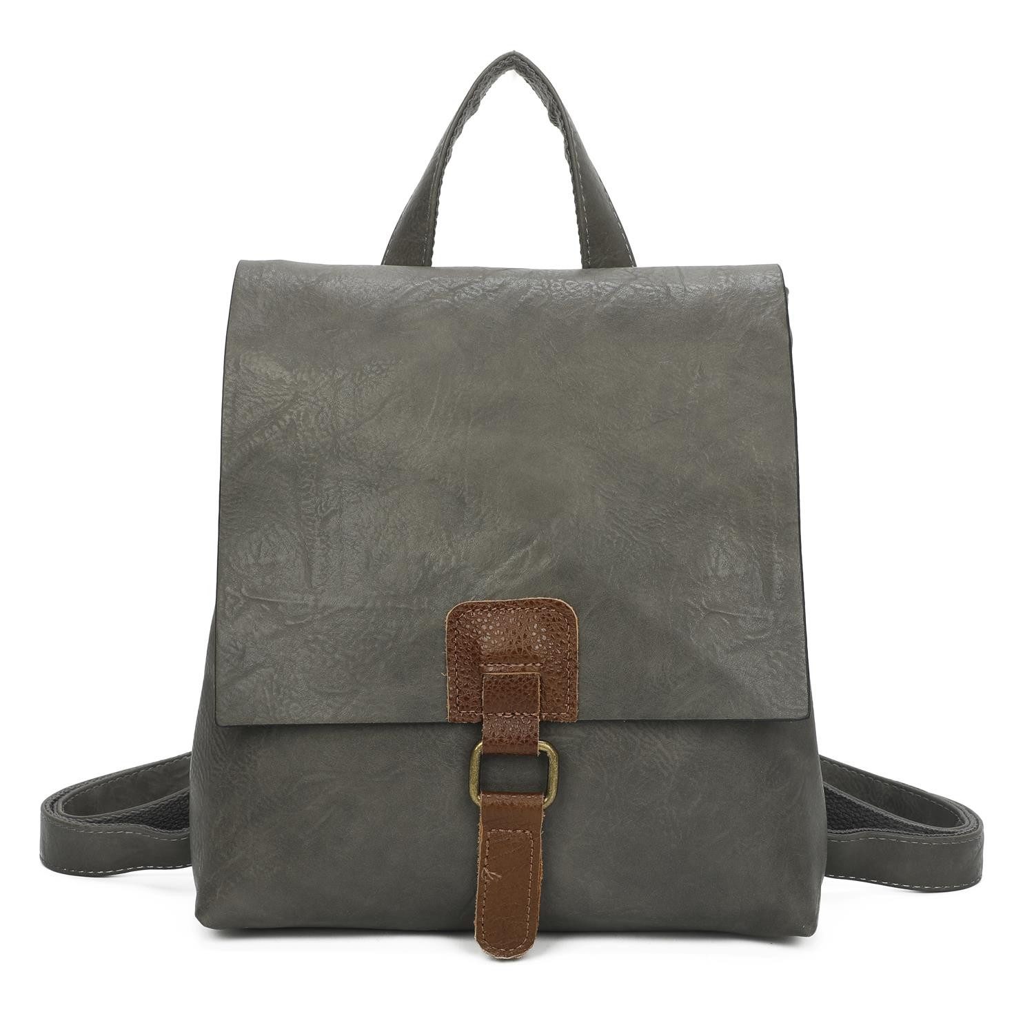 ITALYSHOP24 Rucksack Damen Schultertasche Backpack Umhängetasche CrossBody günstig online kaufen