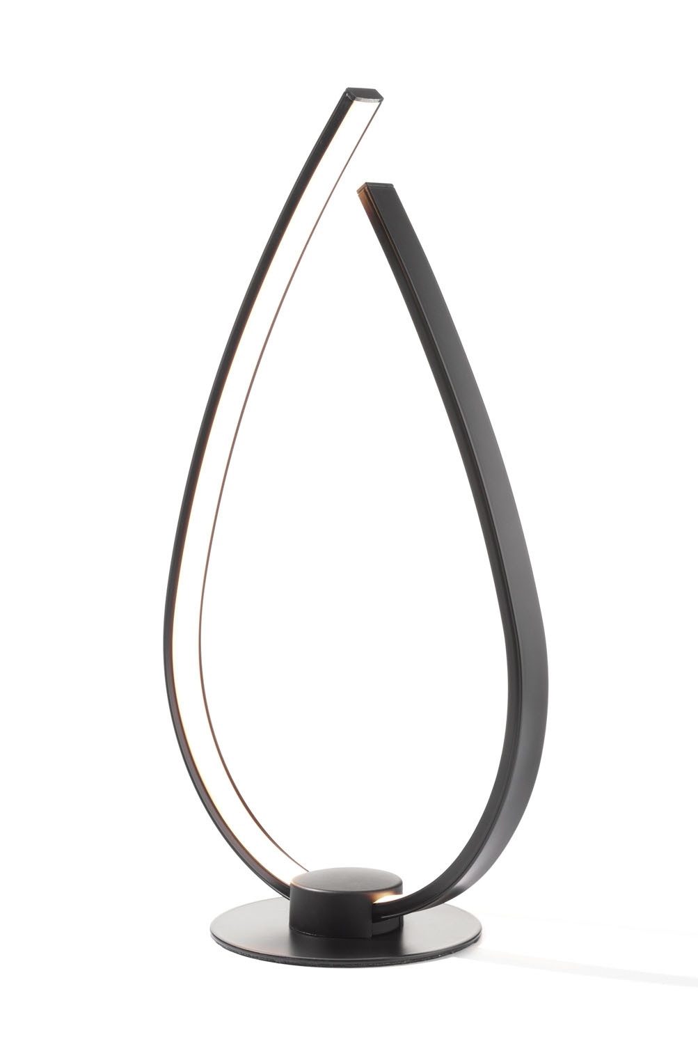 casa NOVA LED Tischleuchte Tischlampe ONION, 1-flammig, H 37 cm, Schwarz, L günstig online kaufen