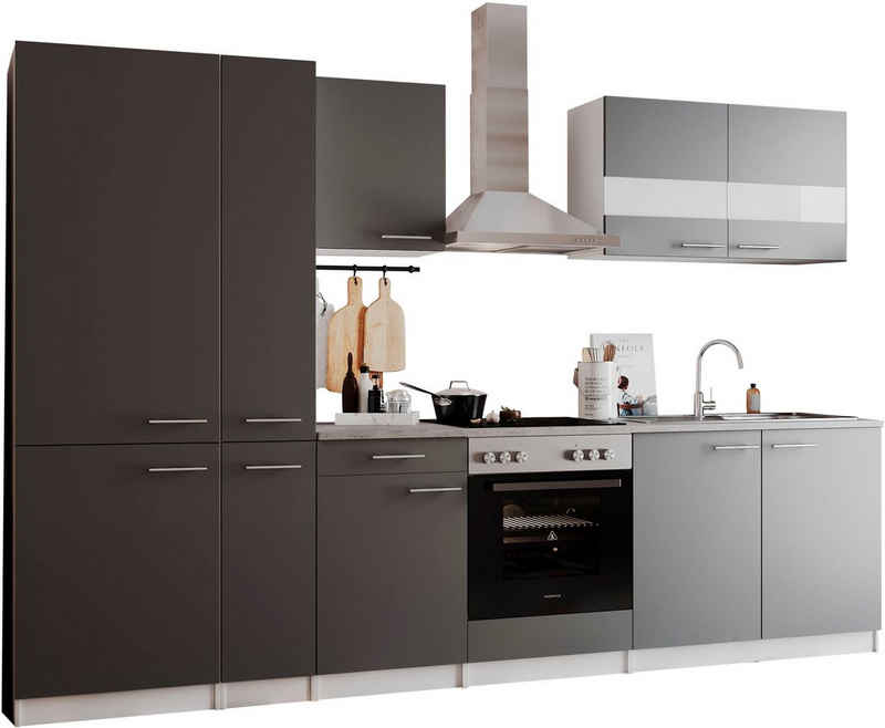 RESPEKTA Küchenzeile Malia, Breite 300 cm, mit Soft-Close, in exklusiver Konfiguration für OTTO
