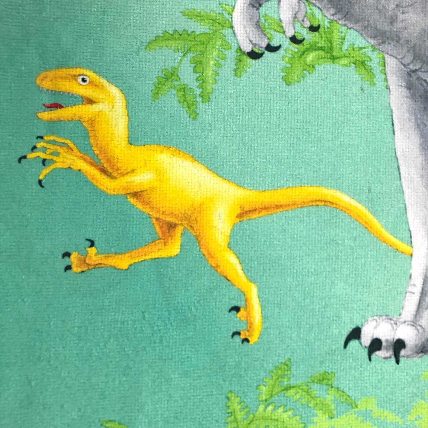 ESPiCO Strandtuch Dino, Frottee-Velour (1-St), Dinosaurier, T-Rex, Flusgaurier