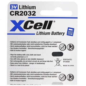XCell 5er-Sparset CR2032 Lithium Batterie 3V, CR2032 Batterien im praktisch Batterie, (3,0 V)