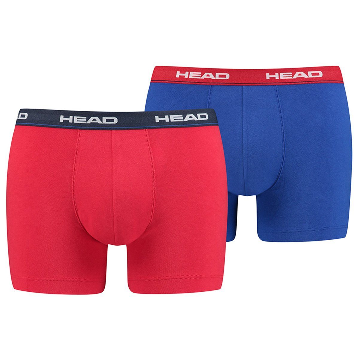 Boxer 8er-Pack) Schwarz/Rot/Blau 8-St., Basic Boxershorts (Spar-Pack, Head 8P