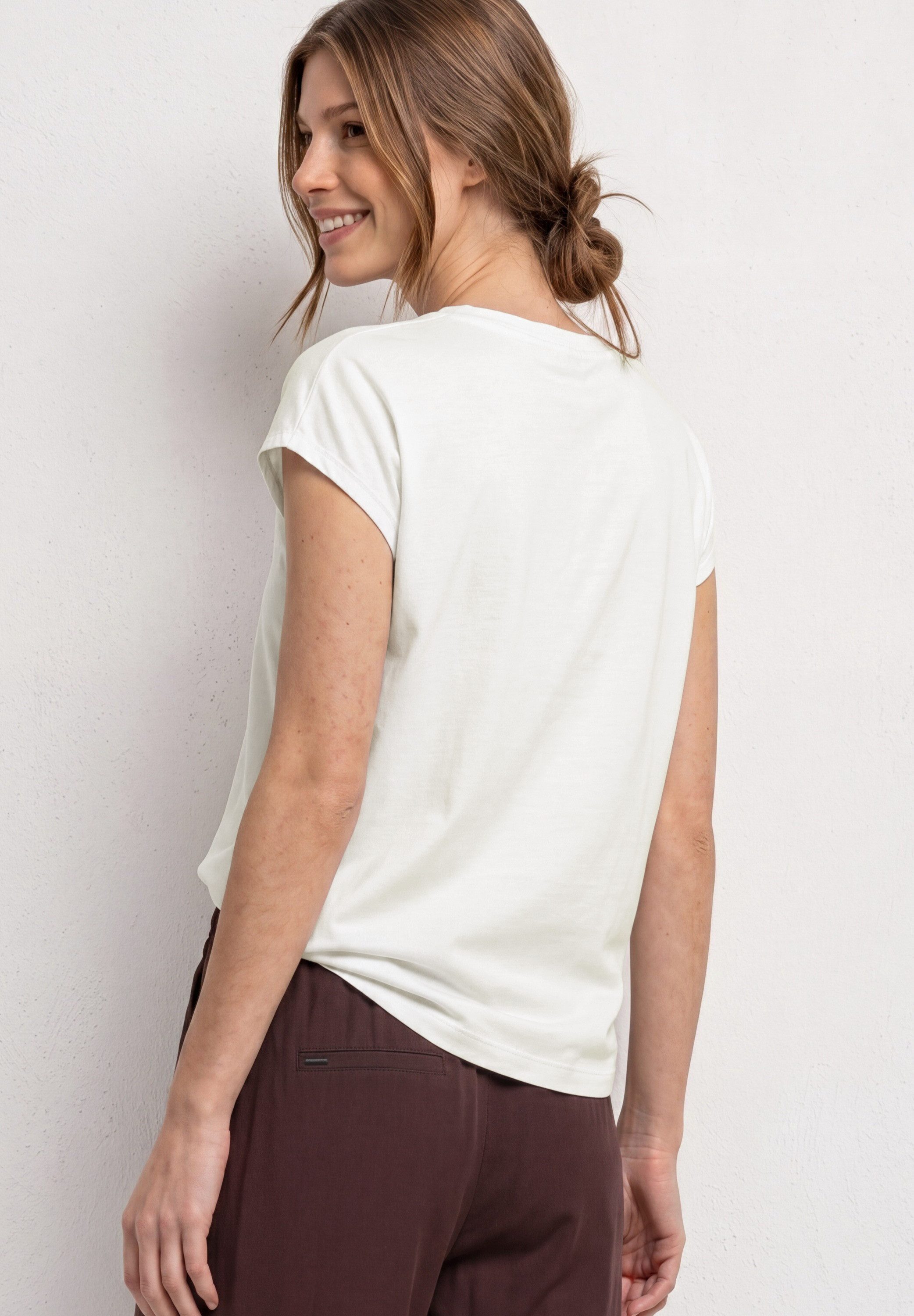 STREET ONE T-Shirt mit V-Ausschnitt