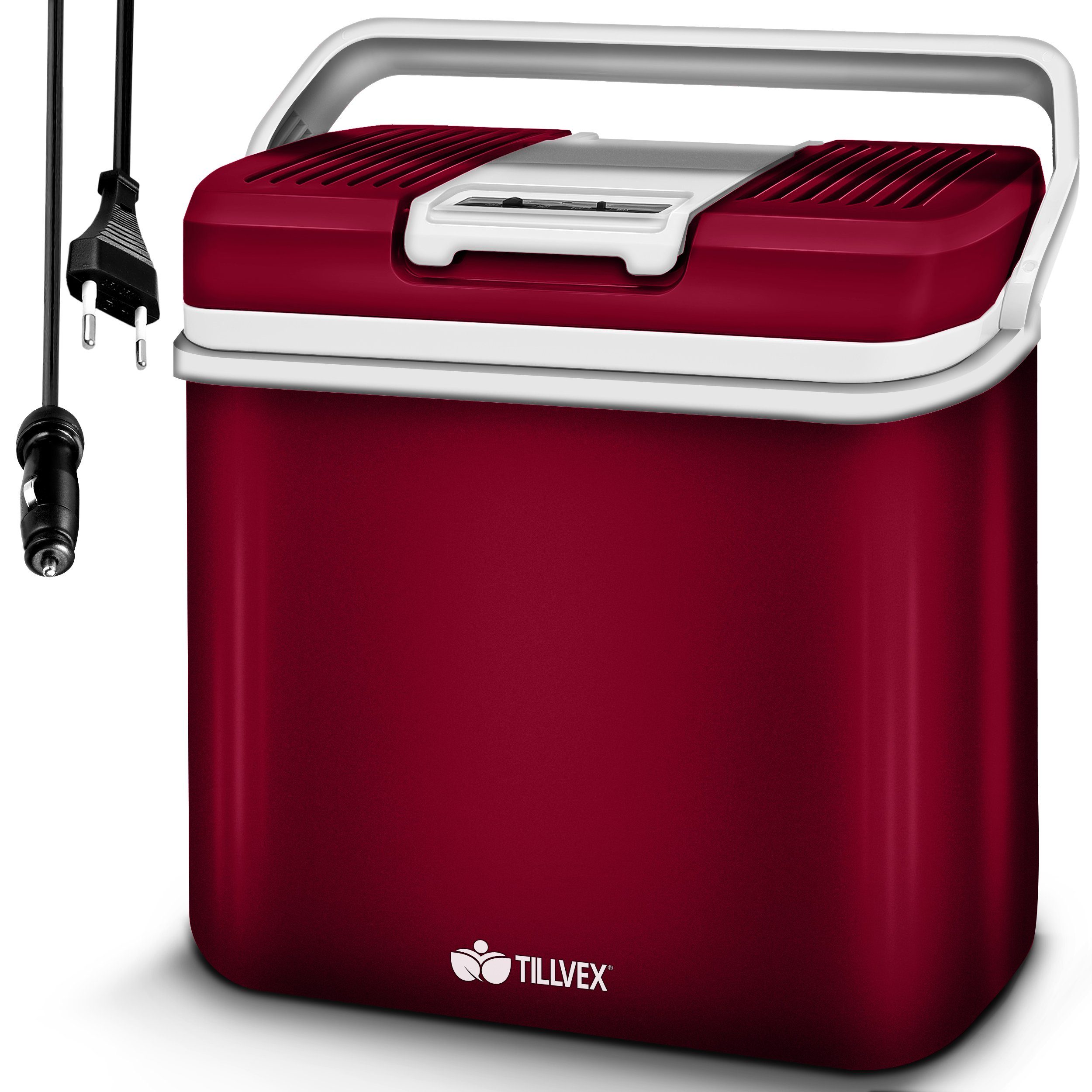 Kühlbox elektrisch 24L Mini-Kühlschrank 230 V und 12 V für KFZ Auto Camping