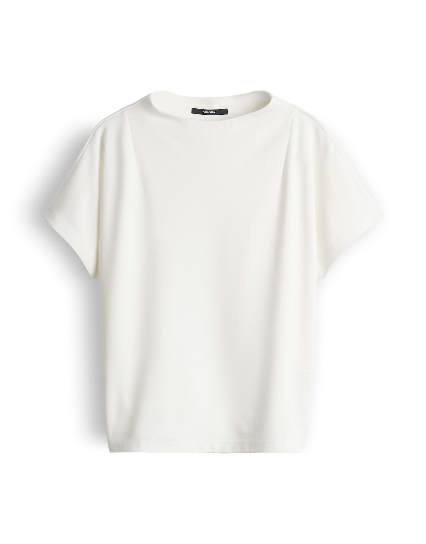 someday Kurzarmshirt Kiline Lockere Passform, komfortabel und leicht glänzend