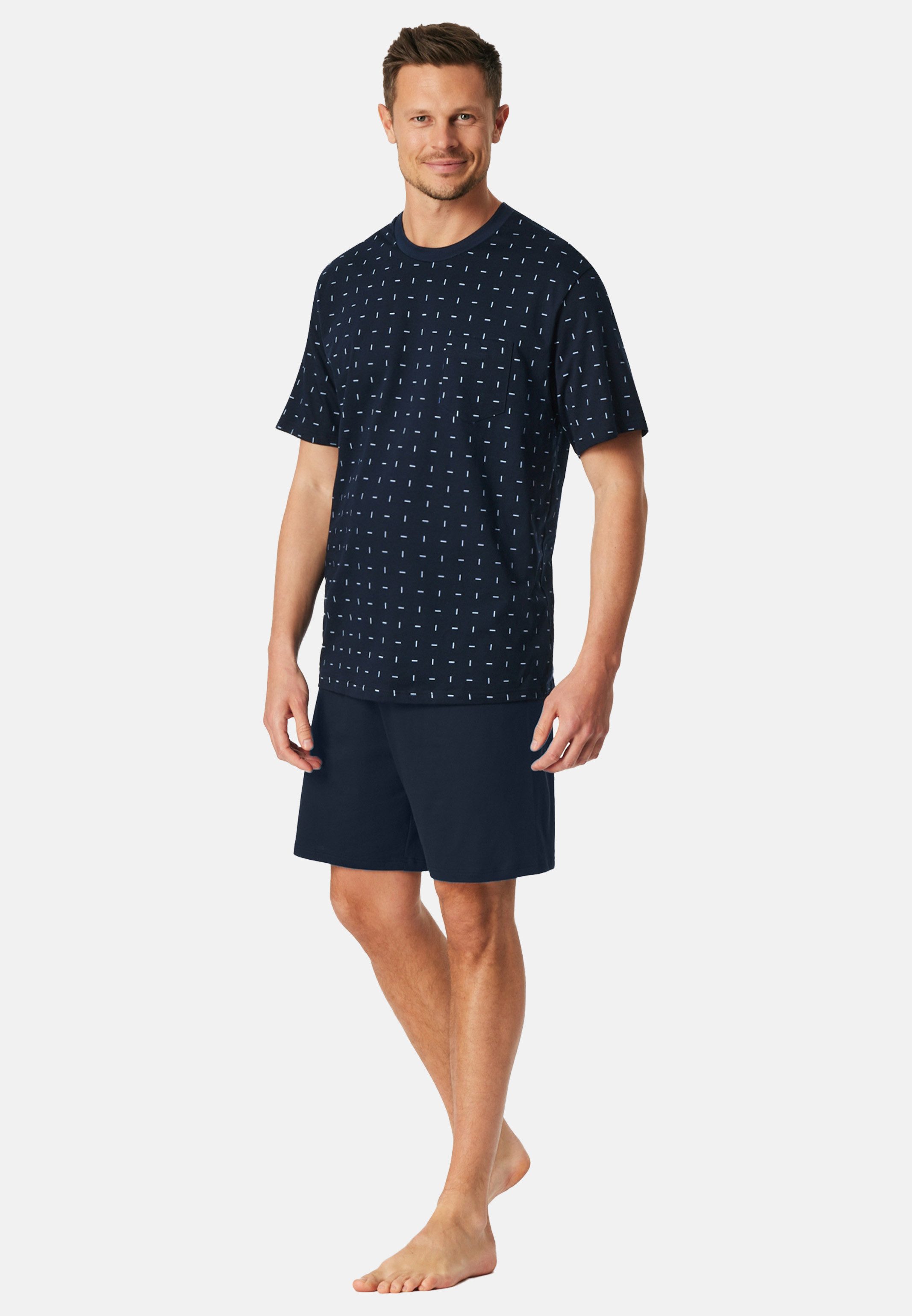 Schiesser Pyjama Comfort Essentials (Set, 2 tlg) Schlafanzug - Baumwolle - günstig online kaufen