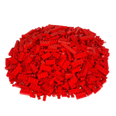 LEGO® Spielbausteine LEGO® Steine Sondersteine Rot Gemischt NEU! Menge 500x, (Creativ-Set, 500 St), Made in Europe