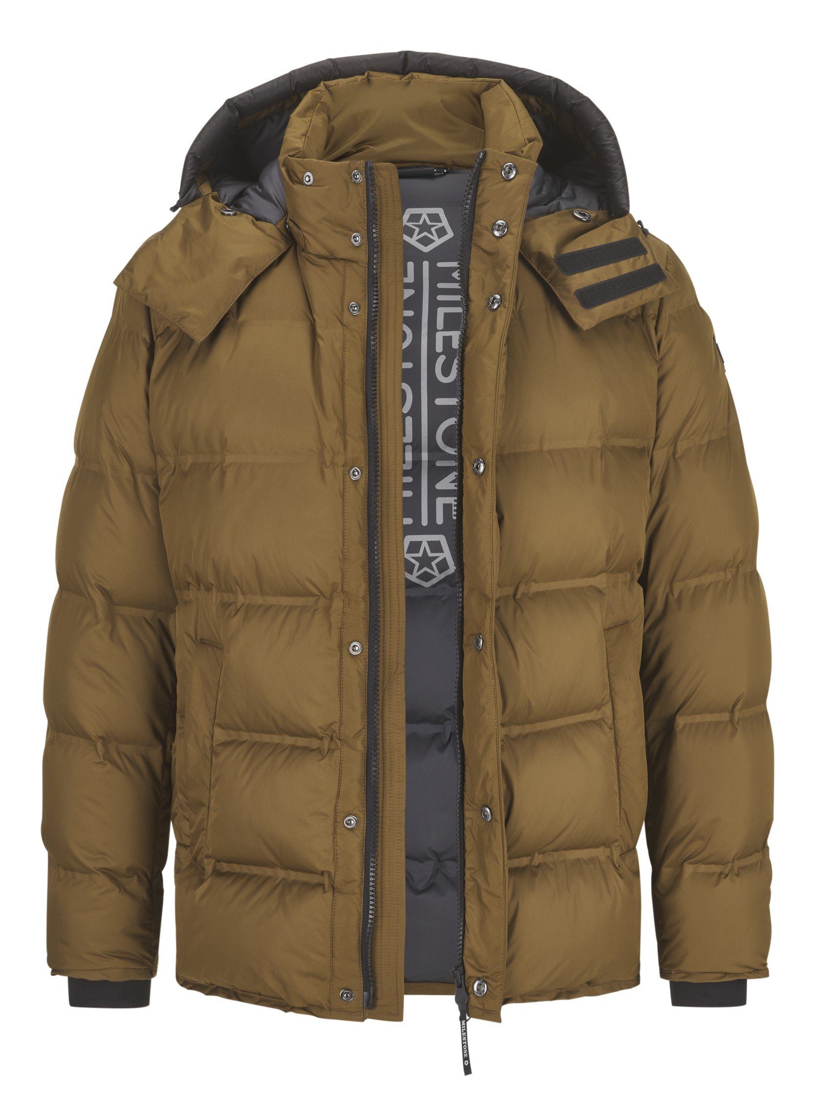 Milestone Steppjacke MSTivo mit wärmender Daunenfüllung und abnehmbarer Kapuze