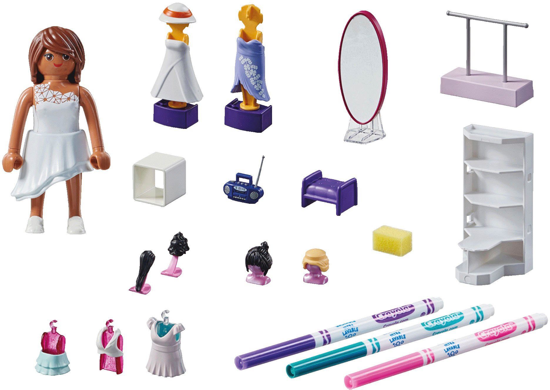 Playmobil® Fashion Design Set (71373), Color Konstruktions-Spielset, (45 St günstig online kaufen