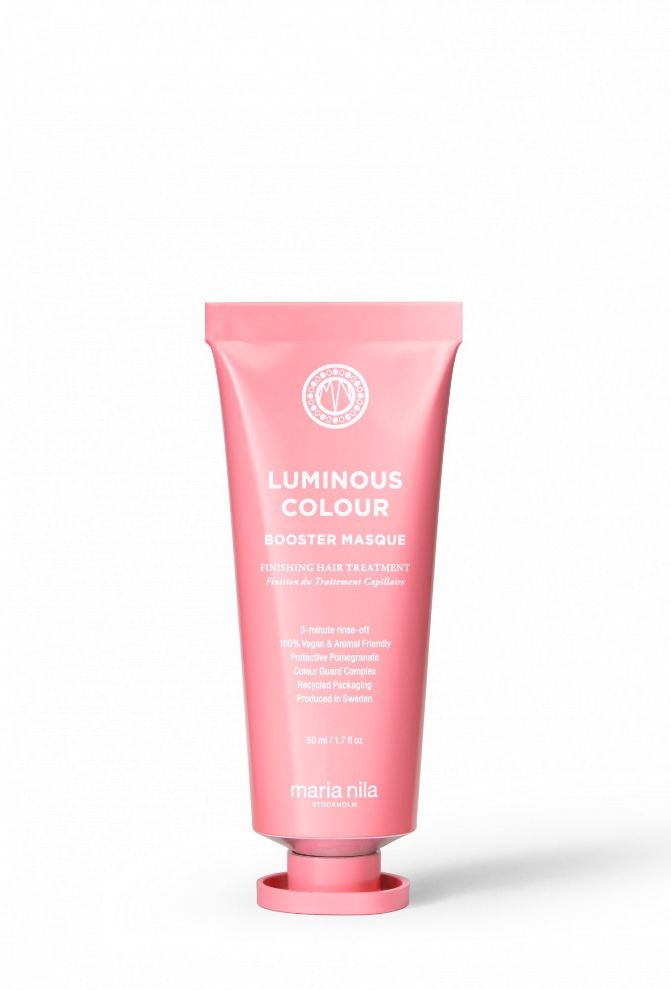 Maria Nila Haarmaske Luminous Colour Booster Masque 50 ml, 1-tlg., stärkt und schützt kaputtes, coloriertes Haar