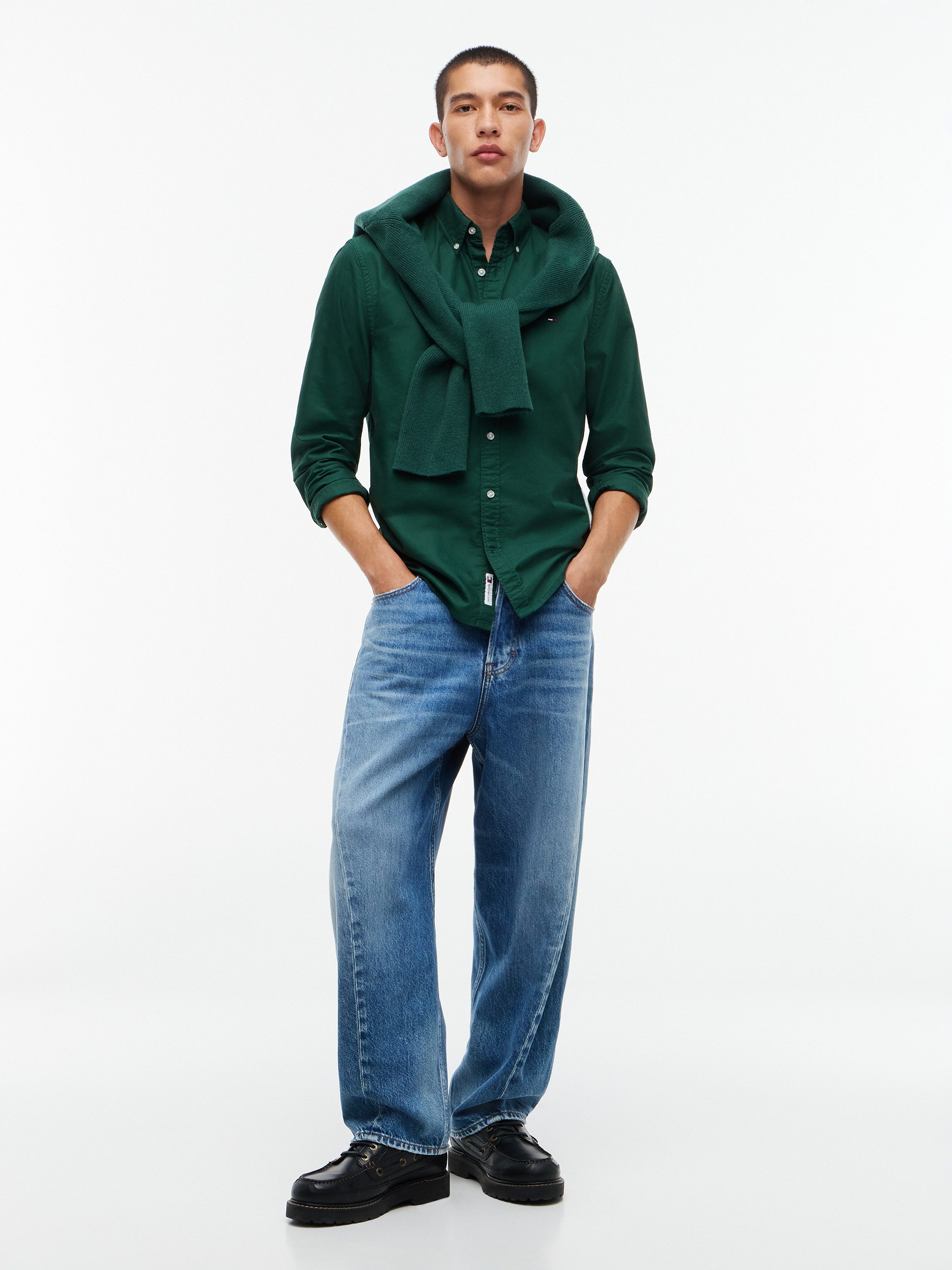 Tommy Jeans Langarmhemd REGULAR OXFORD SHIRT Regular fit mit Button-Down-Kragen – Bild 4 von 5