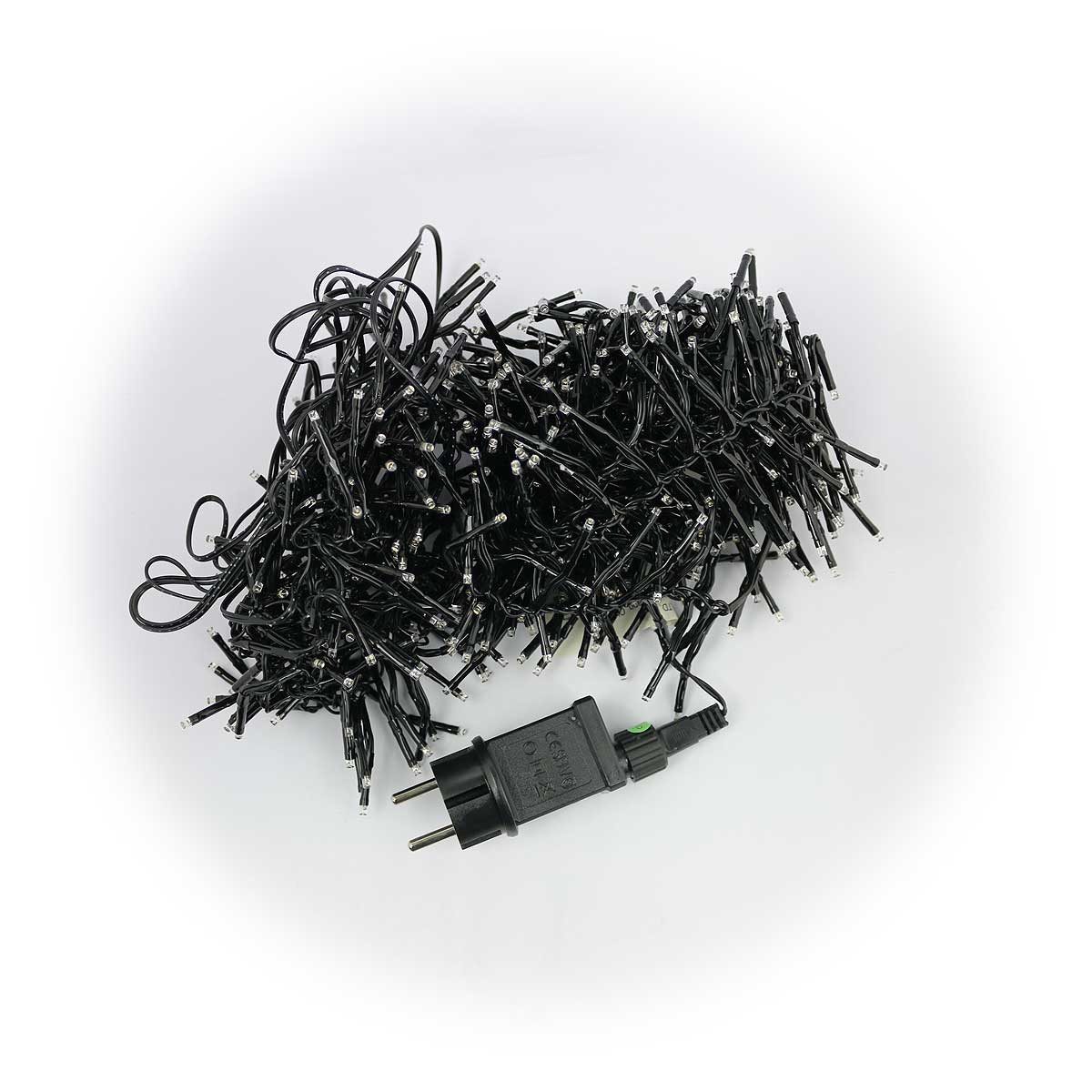 EGB LED-Lichterkette Außen-Büschellichterkette, 400 Mini-LED ww, 230V