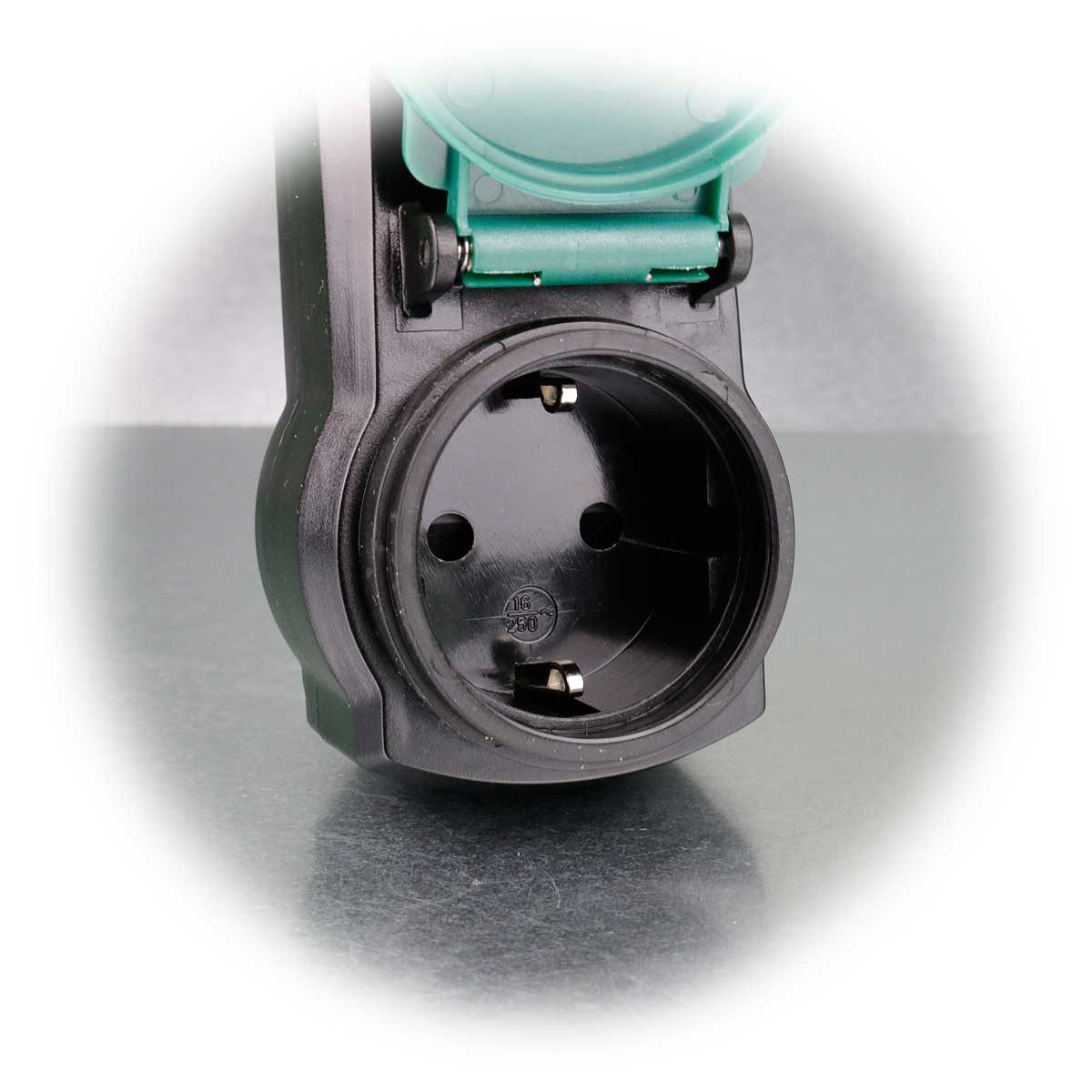 REV Personenschutzstecker Personenschutz-Adapter Zwischenstecker IP44 230V