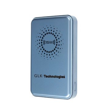 GLK-Technologies Magnetisch Wireless Powerbank iPhone MagSafe 10000 mAh, USB-C Schnellladen LED Display