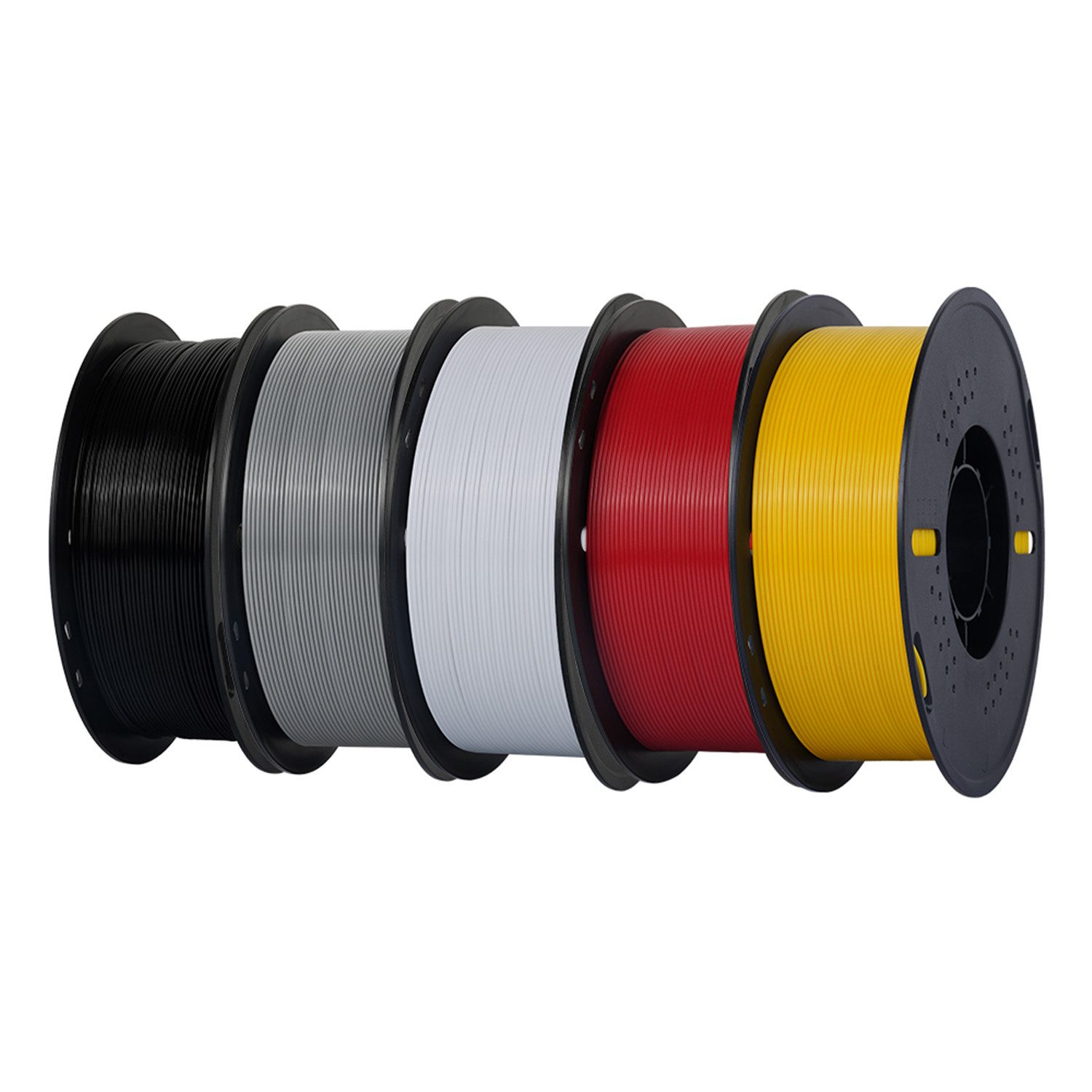 KINGROON Filament 3D Drucker PETG Filament 1,75mm 5KG Set 5 Farben, Hohe Maßgenauigkeit & Zähigkeit 3D-Druckmaterialien