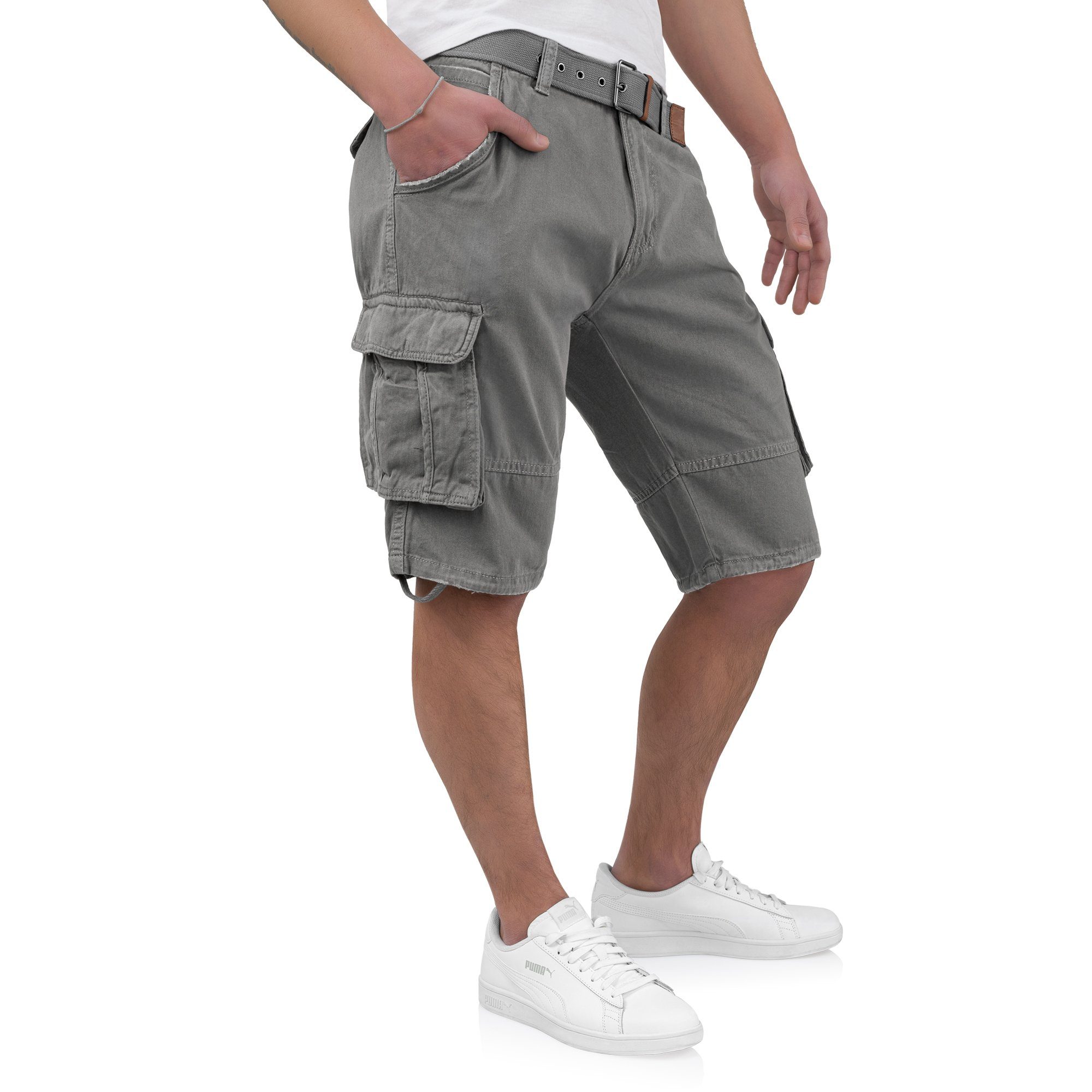 Indicode Cargoshorts Kjeld Herrencargoshorts mit 6 Taschen günstig online kaufen