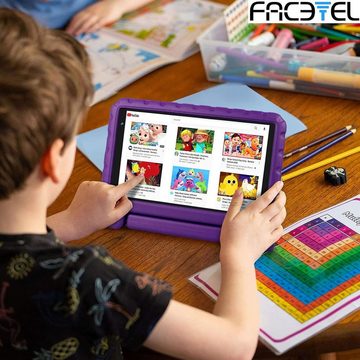 FACETEL Kids Tablet mit Quad Core, Play Store, FACETEL Augenschutz Tablet (8", 64 GB, Android 13, mit Kindersicherung, 7GB 3600mAh WiFi Doppelkamera Tablet Kinder)