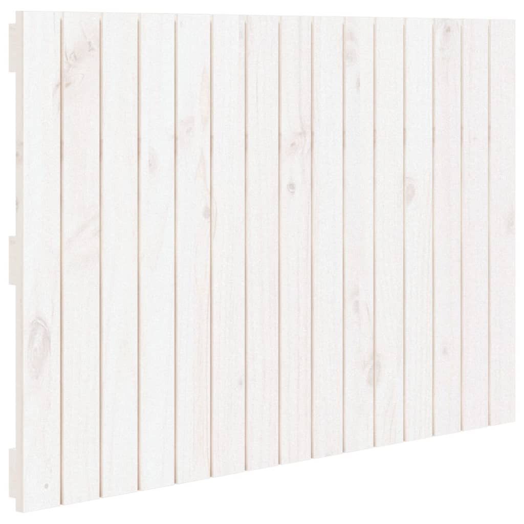 vidaXL Kopfteil, Wand-Bett Kopfteil Weiß 95,5x3x60 cm Massivholz Kiefer