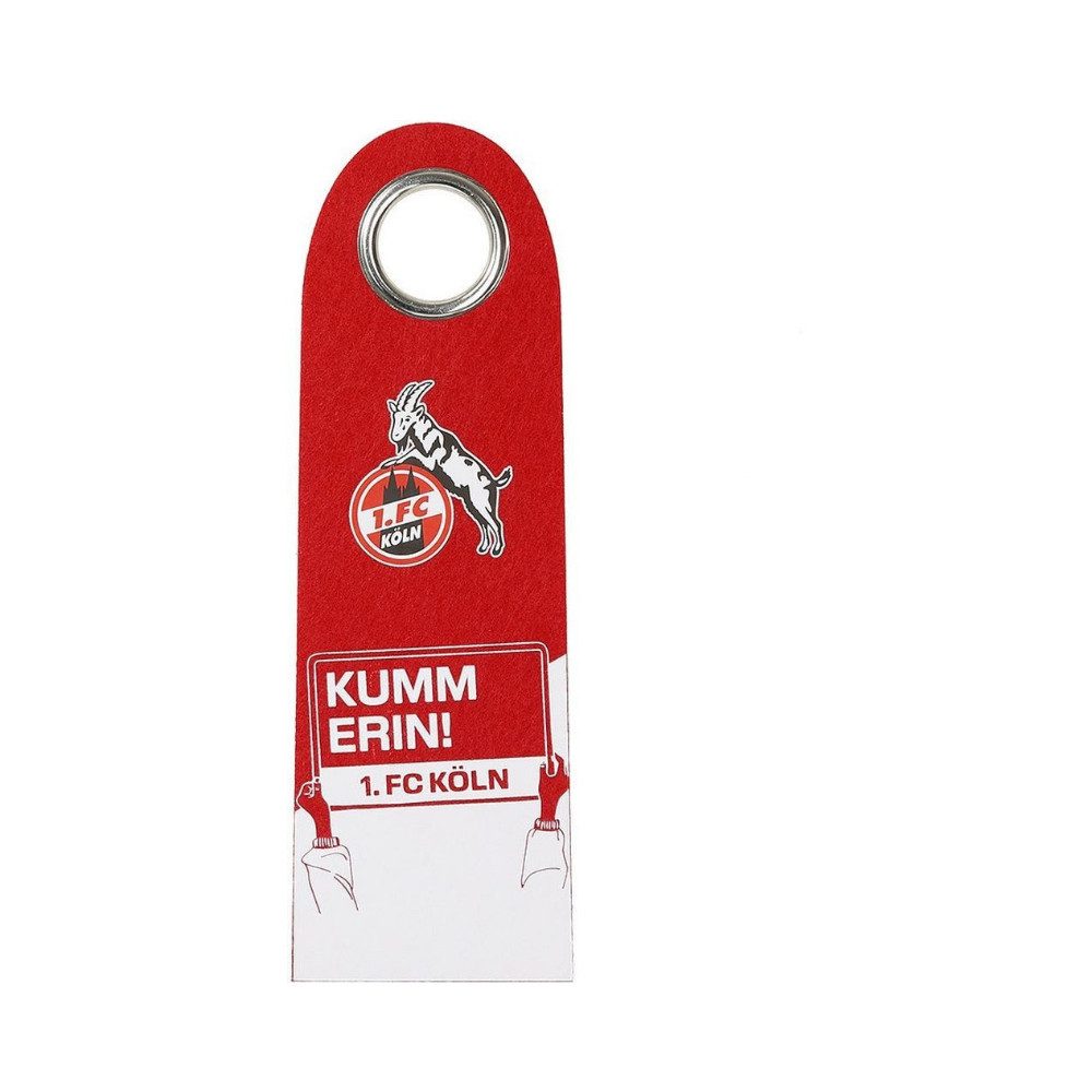 Wanddekoobjekt 1. FC Köln Türhänger "Logo" rot