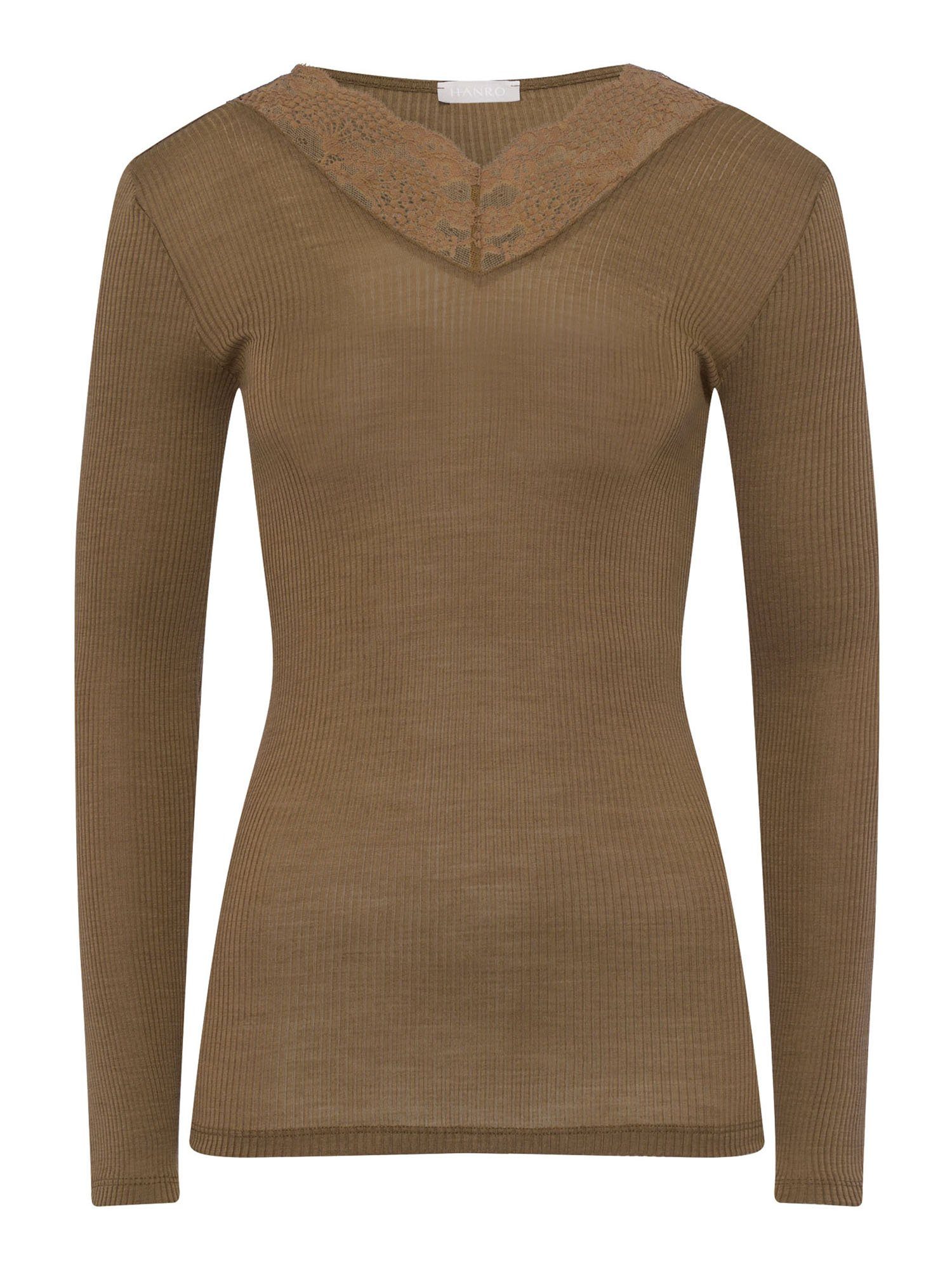 Hanro Longsleeve Nora walnut