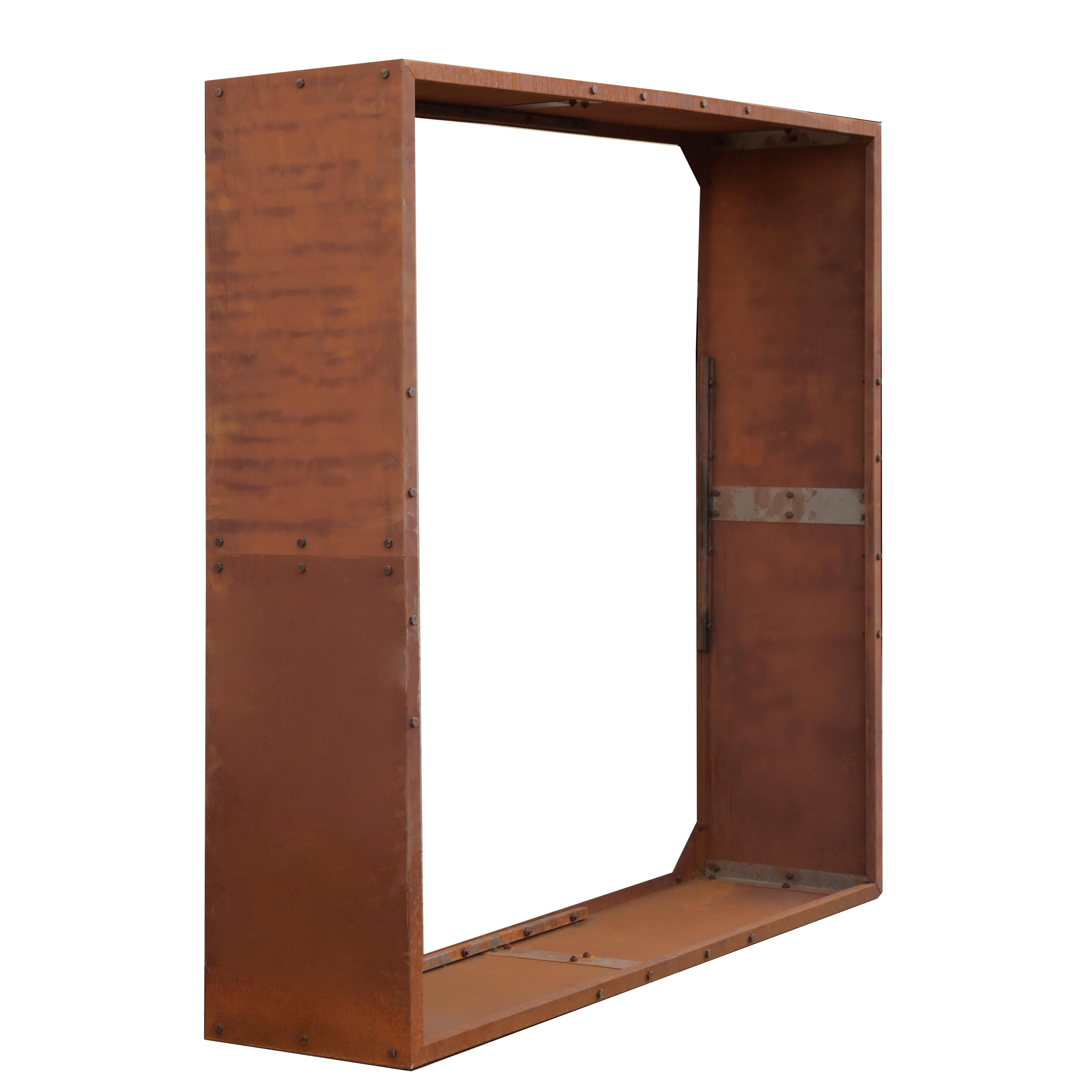 ESTEXO Regal Cortenstahl Sichtschutzwand Brennholzregal 150x150x38 cm Rost günstig online kaufen