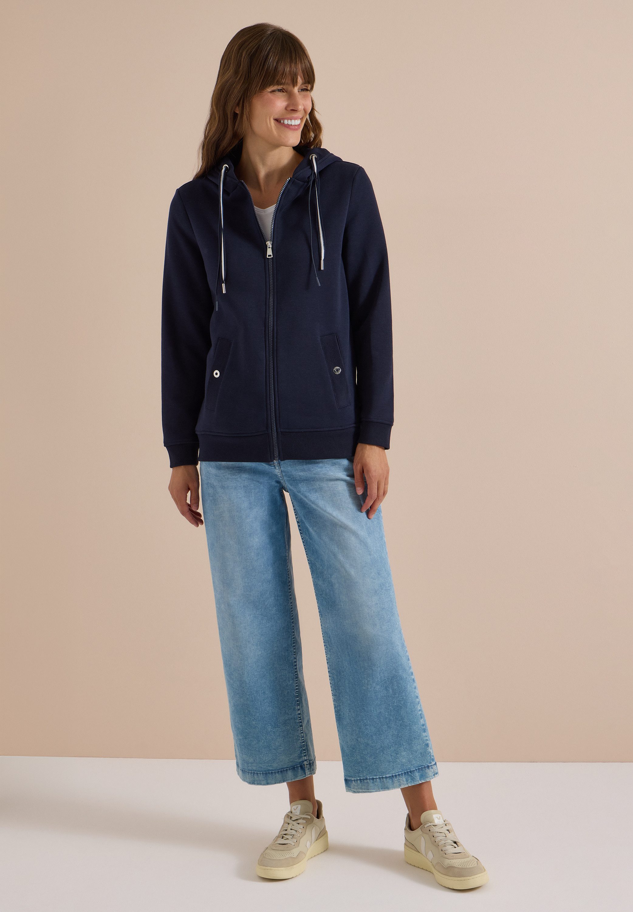 CECIL Sweatjacke mit Kapuze