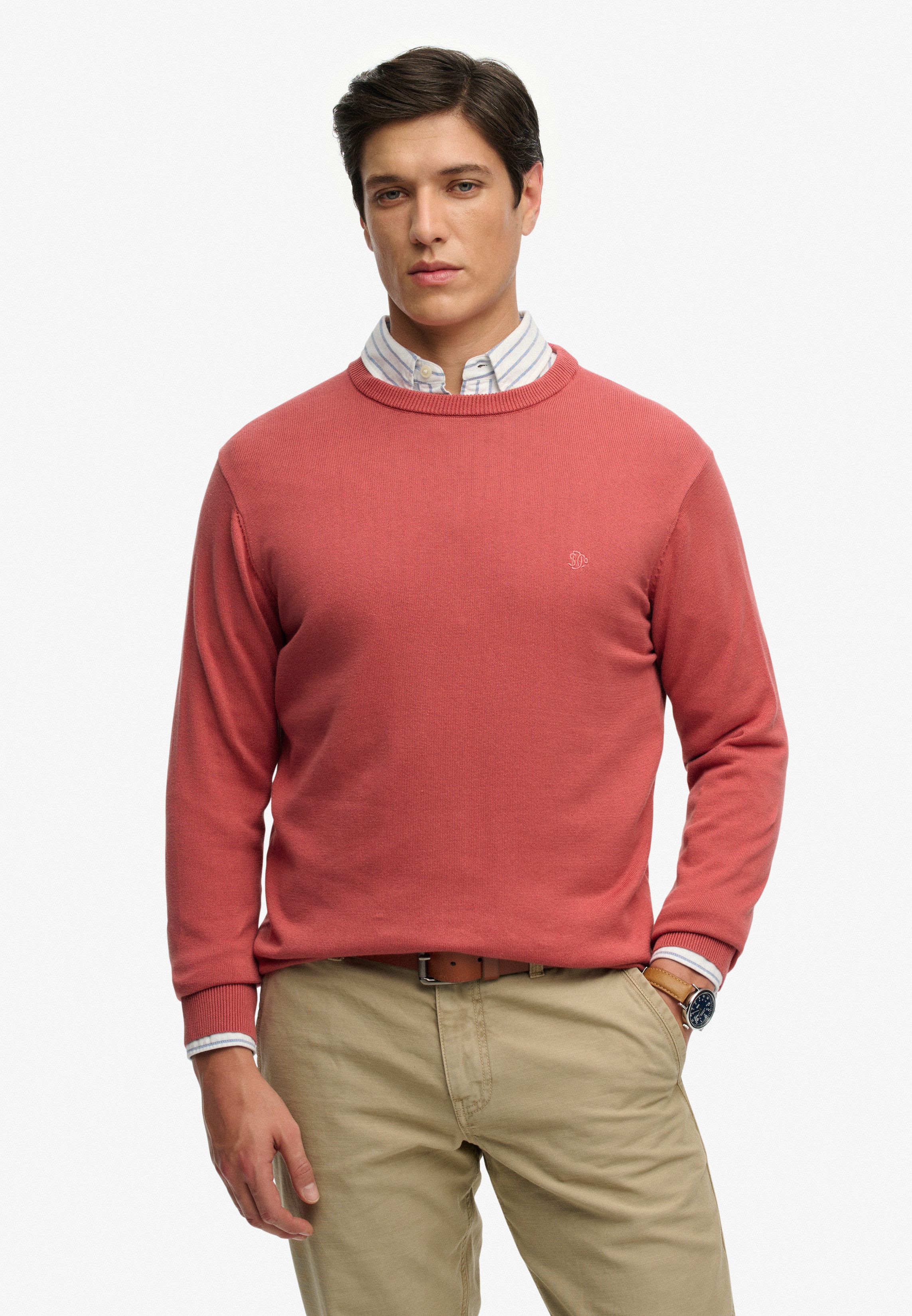 Superdry Strickpullover ESSENTIALS COTTON JUMPER
