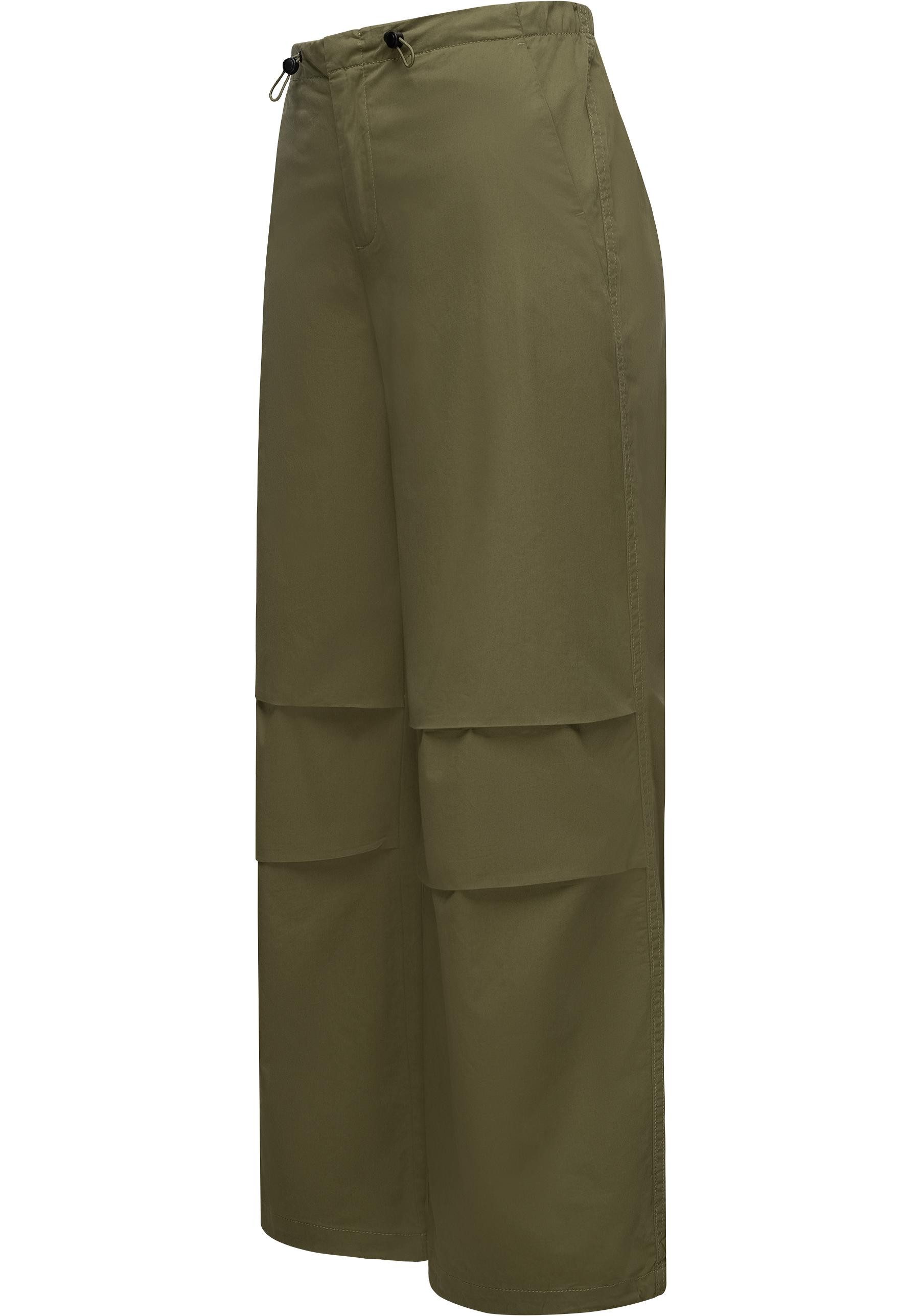 Ragwear Stoffhose Paragata Stylische Parachute-Hose mit Kordelzügen