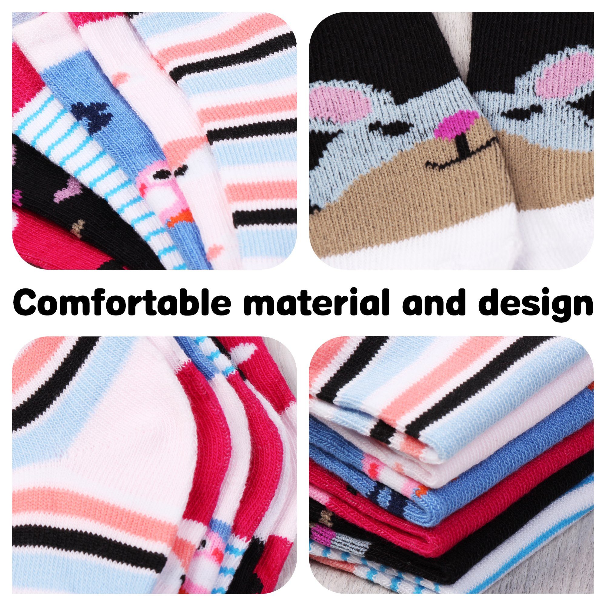 L&K-II Kurzsocken 2118-2810 (Beutel, 10/12-Paar) Socken Mädchen aus Baumwolle – Bild 3 von 5