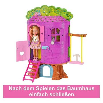 Mattel® Spielwelt Mattel HPL70 - Barbie Chelsea - Baumhaus Spielset inkl. Puppe und Zube