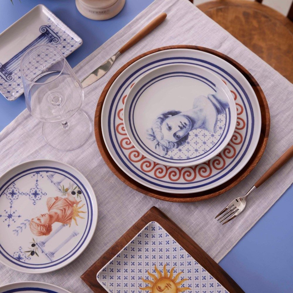 Kütahya Porselen Tafelservice Kütahya Porselen Greek 12-tlg. Servierset für 4 Personen, Porzellan