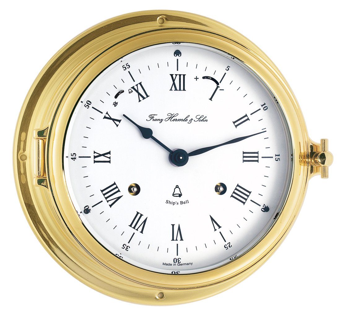 Hermle Wanduhr Schiffsuhr Glasenuhr (Glasenschlag)