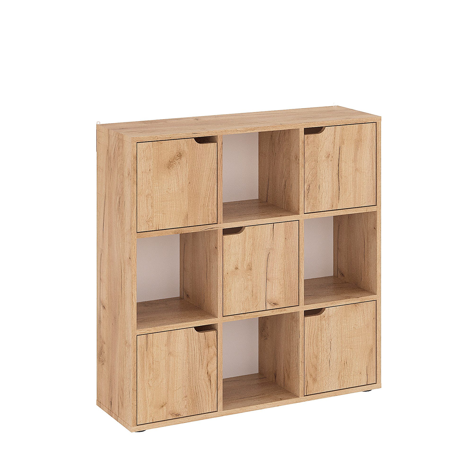 KOMTO Bücherregal KOMTO Bücherregal – Würfelregal mit Türen & Stauraum, 9-tlg.
