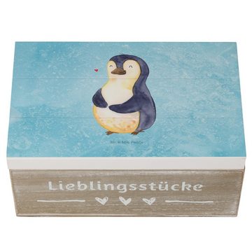 Mr. & Mrs. Panda Dekokiste 19 x 12 cm Pinguin Diät - Eisblau - Geschenk, XXL, Geschenkdose, glüc (1 St), Hohe Stabilität.