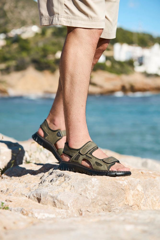 Rieker Sandale Sommerschuh, Klettschuh, Outdoorsandale, in Trekking-Optik