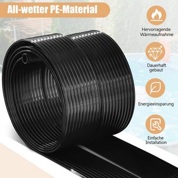 COSTWAY Pool-Wärmepumpe Solarkollektor Poolheizung, 300x75cm, Komplettset