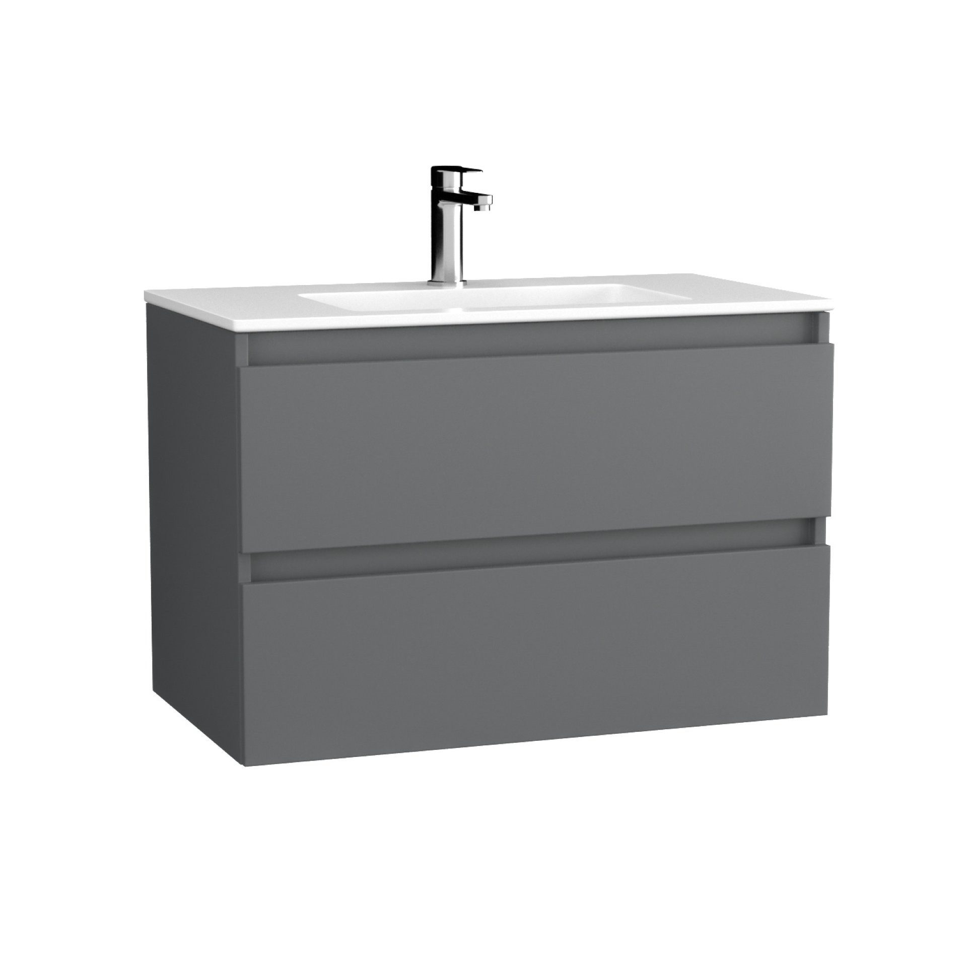 BADEDU Badmöbel-Set Badezimmermöbel-Set, Waschtischkombination, Stauraumlösung