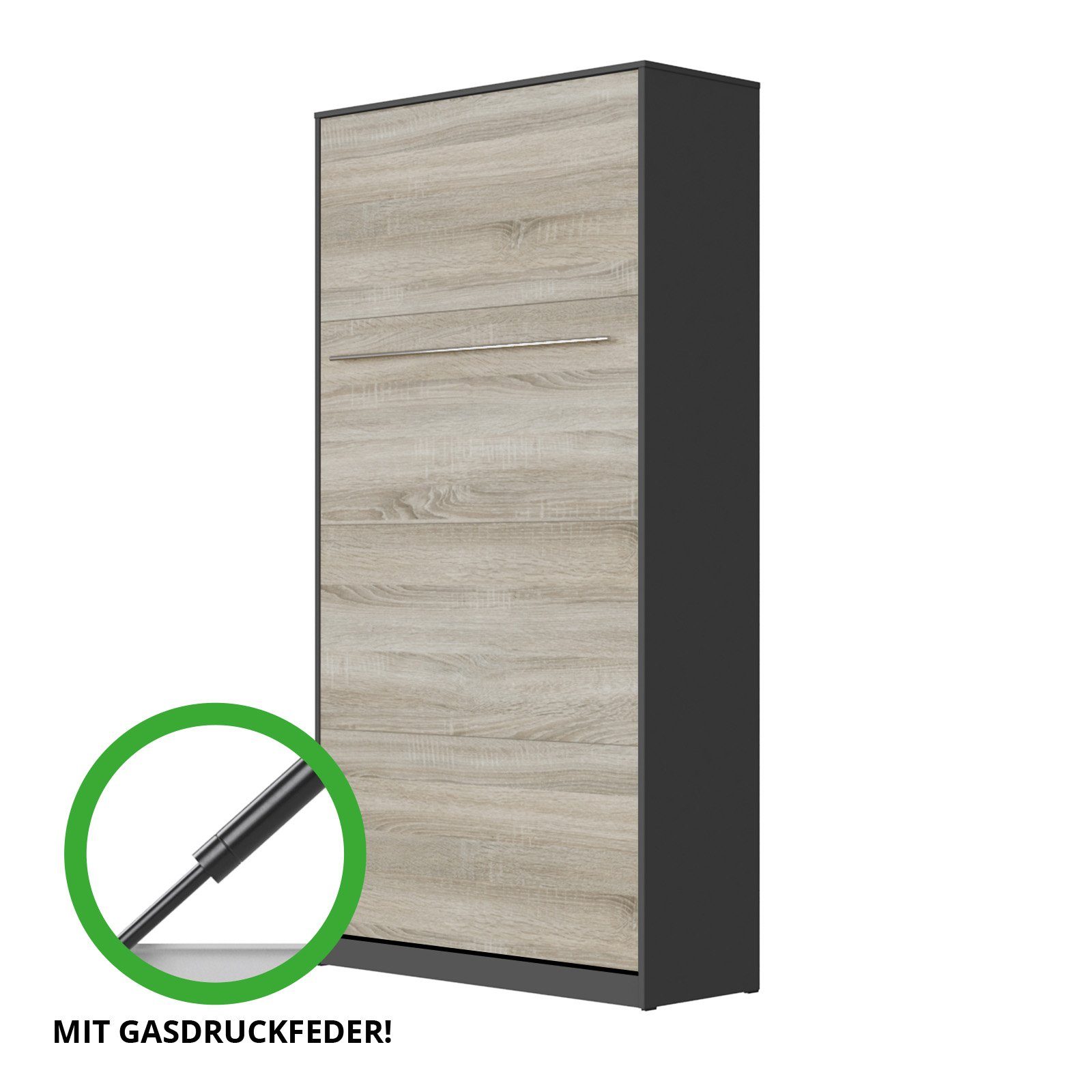 SMARTBett Schrankbett SMARTBett Standard 90x200 Vertikal/Hoch günstig online kaufen