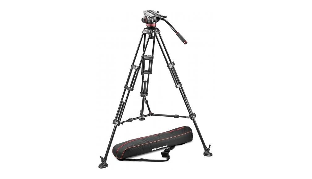Manfrotto MVH502A Videokopf, 546BK Stativ, Tasche Stativhalterung