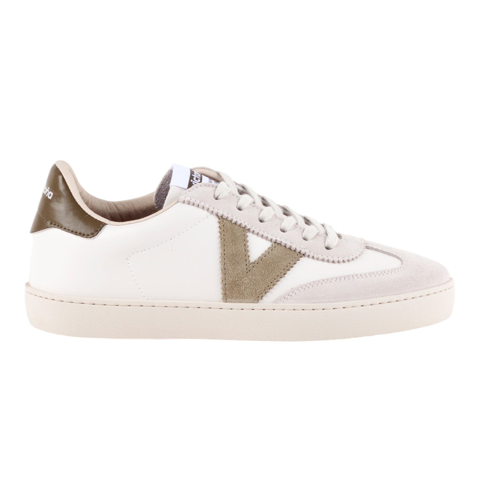 Victoria Berlin Ciclista (Lederoptik/Velourleder) - weiss/safari Sneaker