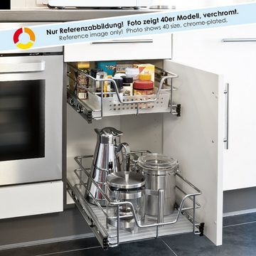 bremermann Schubkasteneinsatz Tiroir télescopique, tiroir de cuisine télescopique avec tablette, 30