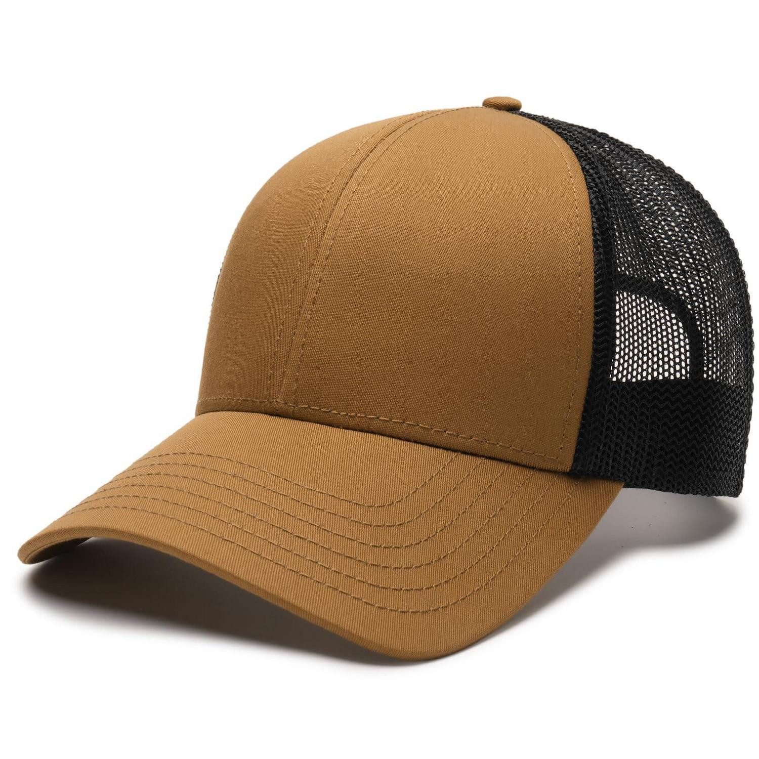 Trucker Cap Trucker Cap Basecap Herren Damen Einheitsgröße Braun+Schwarz Mesh