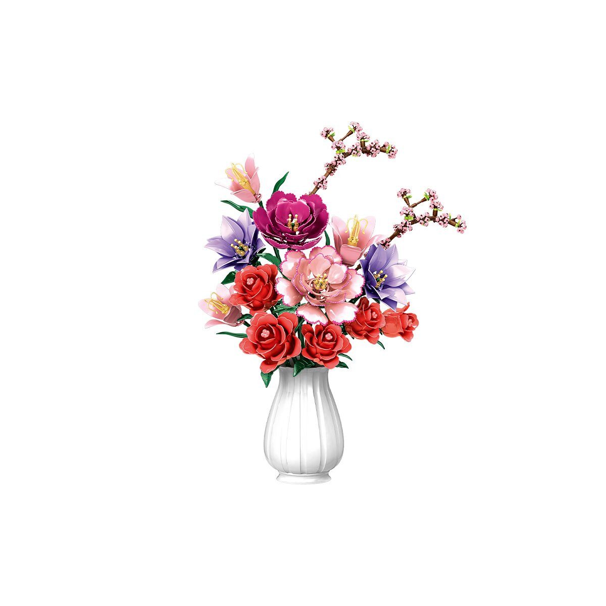 Woma WOMA Blumenstrauß Klemmbausteine Dekoset W11309 Spielbausteine